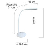 Lampada Nelly - a led - 7,8 W - bianco - Unilux - immagine 2
