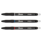 Penna gel a scatto - 0.7 mm - nero/blu/rosso - Sharpie - conf. 3 pezzi - immagine 2