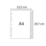 Intercalare alfabetico - PP riciclato - A4 - A-Z - grigio - Exacompta - immagine 3