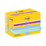 Blocco Post-it Super Sticky - 622-12SS-SOUL - 47,6 x 47,6  mm - colori Soulful - 90 fogli - Post-it - conf. 12 pezzi - immagine 2
