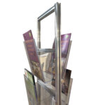 Portadepliant da terra - 10 tasche A4 - altezza 160 cm - Studio T - immagine 2