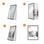 Cornice Impression PRO - a clip - A4 - grafite - Nobo - immagine 3