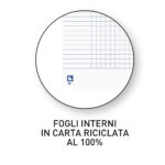 Maxiquaderno spiralato Rec'up - A4 - 5 mm - 180 fogli - 90 gr - colori assortiti - Oxford - immagine 3