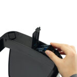 Cestino no touch - con sensore - 24 x 24 x 43 cm- 12 lt - argento metallizzato - Durable - immagine 4