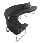 Modulo curva interna - divanetto Slastic SLS - senza braccioli - nero - Unisit - immagine 2