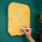 Orologio da parete Cosy - silenzioso - vetro - giallo - Leitz - immagine 3