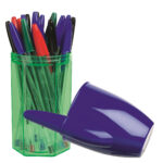 Penna a sfera Cristal - punta 1.0mm - colori assortiti - Bic - barattolo 20 pezzi - immagine 2