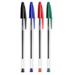 Penna a sfera Cristal - punta 1.0mm - colori assortiti - Bic - barattolo 20 pezzi - immagine 3