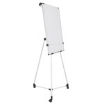 Portablocco magnetico Earth Kyoto - 70 x 100 cm - con base mobile, kit rotolo e bracci estensibili - Bi-Office - immagine 2