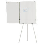 Portablocco magnetico Earth Kyoto - 70 x 100 cm - con base mobile, kit rotolo e bracci estensibili - Bi-Office - immagine 6