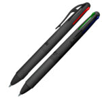 Penna a sfera 4 Multi All Black - con astuccio - punta 1,00 mm - 4 colori  - Osama - conf. 6 pezzi - immagine 3