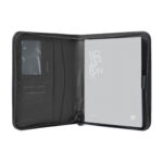 Portablocco Gate Trended - 19 x 23 cm - f.to utile A5 - ecopelle - nero - In Tempo - immagine 2