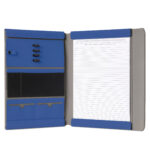 Portablocco Meet - con alette magnetiche - 31 x 25 x 1,4 cm - blu - In Tempo - immagine 2