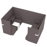 Divanetto Oasis OA3 - 3 posti - antracite - Unisit - immagine 2