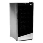 Cantinetta Vermentino 18C - per 18 bottiglie - 34,5 x 45 x 77 cm - nero - Hom-io - immagine 2