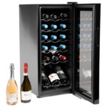 Cantinetta Vermentino 18C - per 18 bottiglie - 34,5 x 45 x 77 cm - nero - Hom-io - immagine 3
