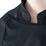 Giacca cuoco Adriano - da uomo - manica lunga - taglia M - nero - Giblor's - immagine 3