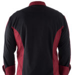 Giacca cuoco Raul - da uomo - manica lunga - taglia M - bordeaux - Giblor's - immagine 4