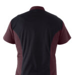 Giacca cuoco Thiago - da uomo - manica corta - taglia M - bordeaux - Giblor's - immagine 2
