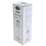 Lampada da tavolo - a led - 10 x 10 x 38 cm - alluminio/pmma - bianco - King Collection - immagine 2