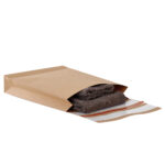 Sacchetti a fondo quadro E-Green - 40 x 50 x 10 + 10 cm - carta kraft - avana - Bong Packaging - conf. 100 pezzi - immagine 3