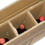 Scatola Wine Pack - 4 bottiglie - 21,2 x 20,4 x 36,8 cm - cartone doppia onda - avana - Bong Packaging - conf. 10 pezzi - immagine 4