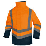 Parka 5 in 1 Optimum 3 alta visibilità - taglia XXL - arancio fluo - Deltaplus - immagine 2