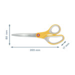 Forbici Cosy - 205 mm - acciaio - giallo - Leitz - immagine 2