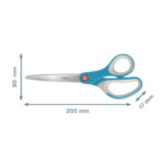 Forbici Cosy - 205 mm - acciaio - blu - Leitz - immagine 2