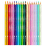 Astuccio Farfalla matite colorate Sparkle - colori assortiti - Faber-Castell - conf. 20 pezzi - immagine 4
