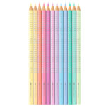 Astuccio matite colorate Sparkle Pastel - colori assortiti - Faber-Castell - conf. 12 pezzi - immagine 2