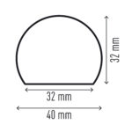 Profilo paracolpi S32R - per superfici - giallo/nero - Durable - immagine 2