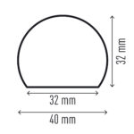 Profilo paracolpi S32R - per superfici - giallo/nero - Durable - immagine 4