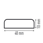 Profilo paracolpi S10 - per superfici - giallo/nero - Durable - immagine 2