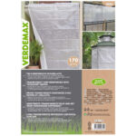 Telo occhiellato - per coperture - 3 x 3 m - PE/rafia - bianco - Verdemax - immagine 2