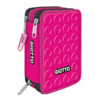 Astuccio 3 zip collezione Stilnovo - 19,5 x 7,5 x 12,9 cm - PL- colori neon assortiti - Giotto - immagine 4