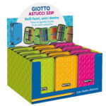 Astuccio 3 zip collezione Stilnovo - 19,5 x 7,5 x 12,9 cm - PL- colori neon assortiti - Giotto - immagine 8