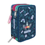Astuccio 3 zip Candy collection - 19,5 x 7,5 x 12,9 cm - tessuto - fantasie assortite - Giotto - immagine 3