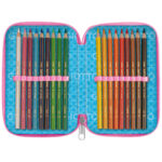 Astuccio 3 zip Candy collection - 19,5 x 7,5 x 12,9 cm - tessuto - fantasie assortite - Giotto - immagine 5