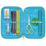 Astuccio 3 zip Candy collection - 19,5 x 7,5 x 12,9 cm - tessuto - fantasie assortite - Giotto - immagine 6