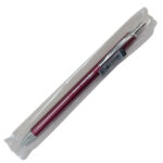 Penna roller EnerGel Metal Slim - punta 0,7 mm - fusto rosso - Pentel - immagine 2