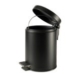 Pattumiera Premium - con pedale e vaschetta - 3 L - nero satinato - Perfetto - immagine 2