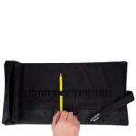 Astuccio arrotolabile Roller - con astuccio zip interno - 24 scomparti - 7,5 x 21,5 cm - tessuto - nero - Koh.I.Noor - immagine 2