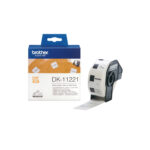 Brother - Rotolo 1000 Etichette quadrate 23 x 23 mm - Nero/Bianco - DK-11221 - immagine 2