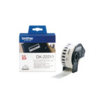 Brother - Nastro adesivo - in pellicola - Nero/Bianco - 29mm x 15,24mt - DK-22211 - immagine 2