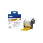 Brother - Nastro adesivo - in pellicola - Nero/Giallo -  62mm x 15,24mt - DK-22606 - immagine 2