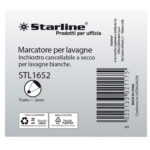 Marcatori per lavagne cancellabili Starline - punta tonda 2,0mm - colori assortiti - Starline - busta 4 pezzi - immagine 2