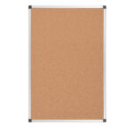 Lavagna - 60 x90 cm - superficie in sughero - cornice in alluminio - Starline - immagine 2