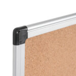 Lavagna - 60 x90 cm - superficie in sughero - cornice in alluminio - Starline - immagine 4