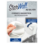 Cornice magnetica retroadesiva Starwall - A3 - silver - Starline - immagine 2